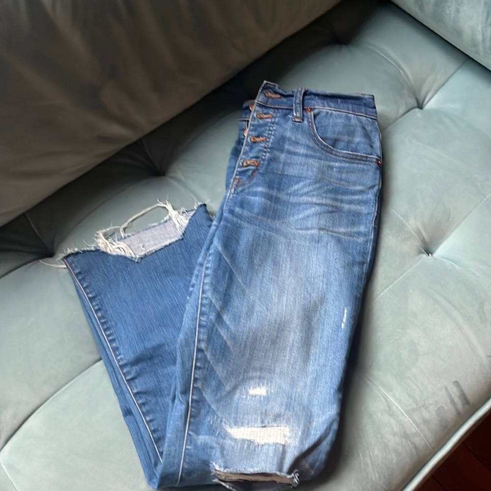 Madewell Distressed Cali Demi Boot Jean 26